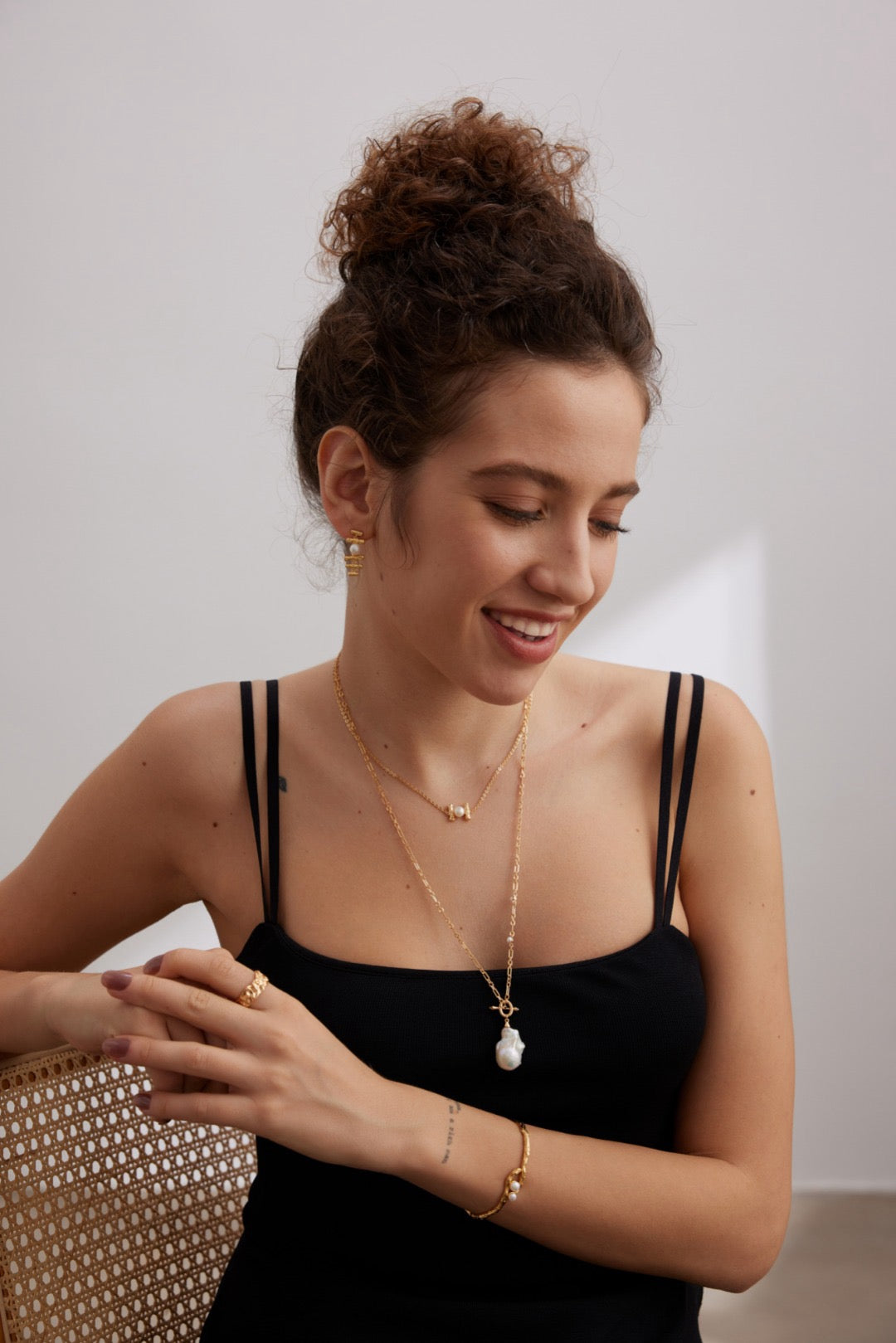 Celestial Vine Pearl Necklace