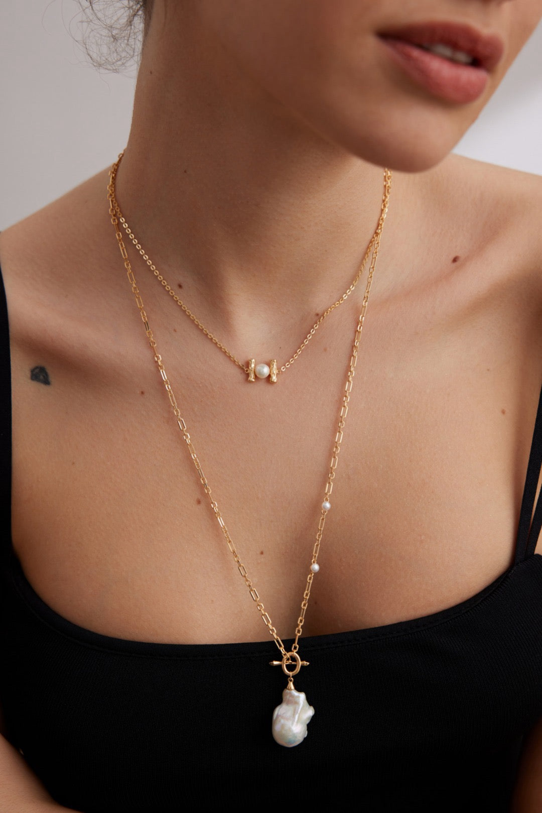 Celestial Vine Pearl Necklace