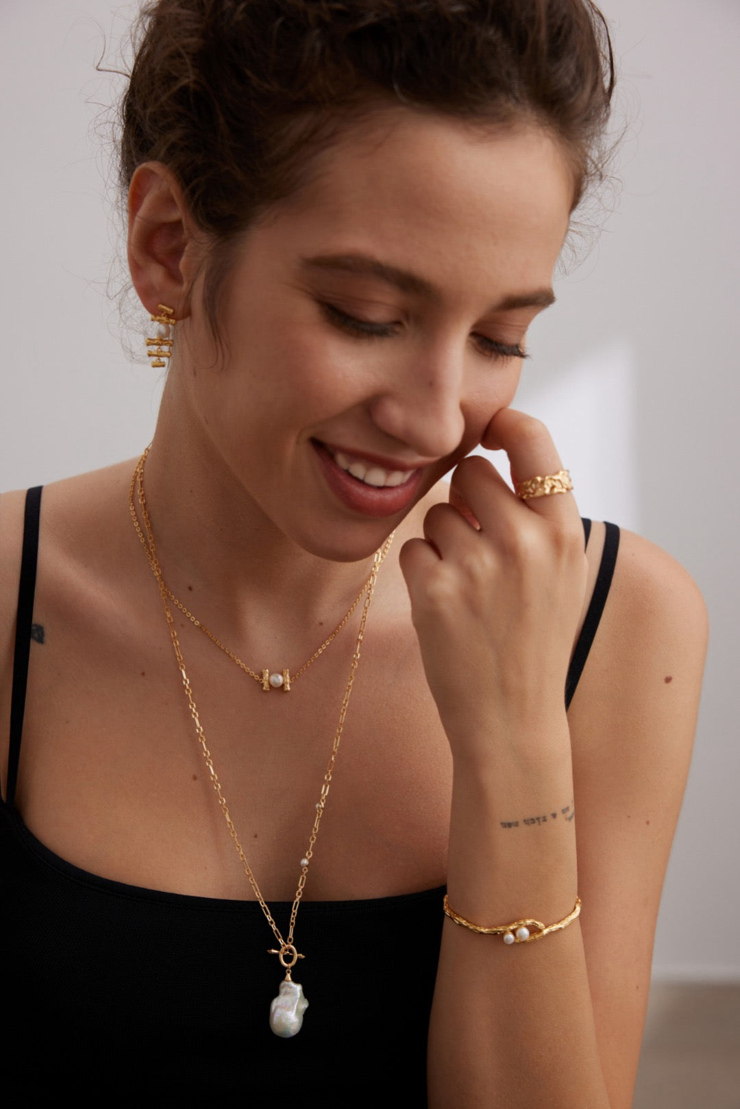 Celestial Vine Pearl Necklace