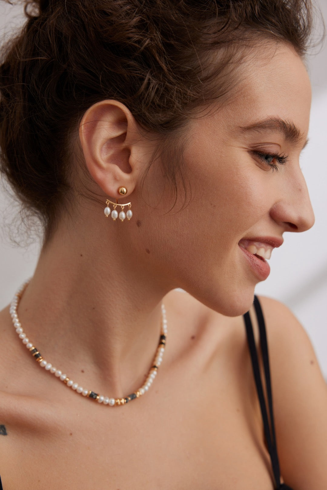 Pearl Rainfall Earrings