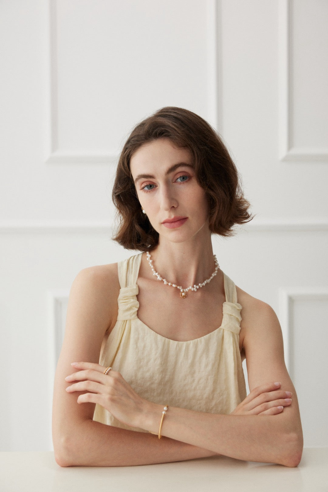 Camellia Bloom Pearl Necklace