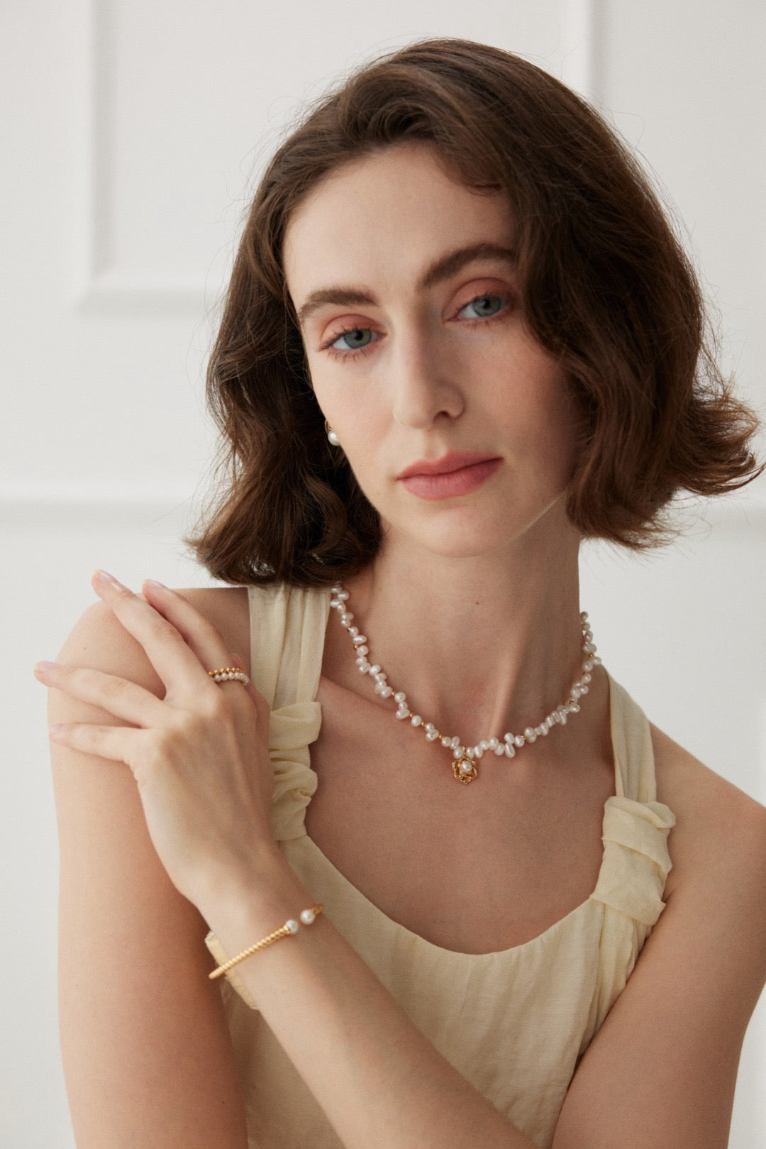 Camellia Bloom Pearl Necklace