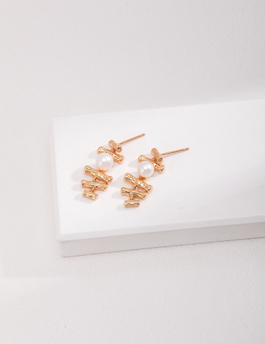 Celestial Vine Pearl Earrings