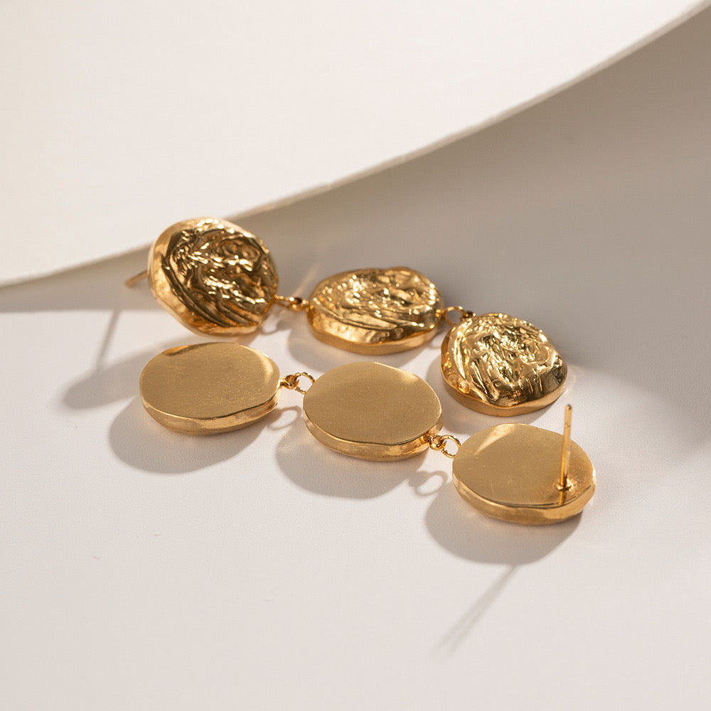 Golden Sculpt Earrings