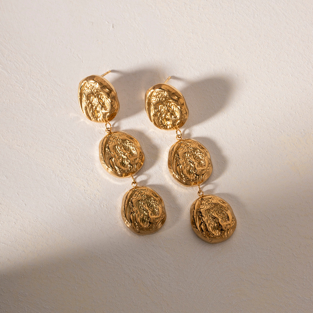 Golden Sculpt Earrings