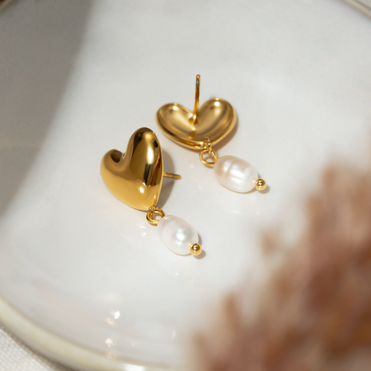 Amour Pearl Drop Earrings